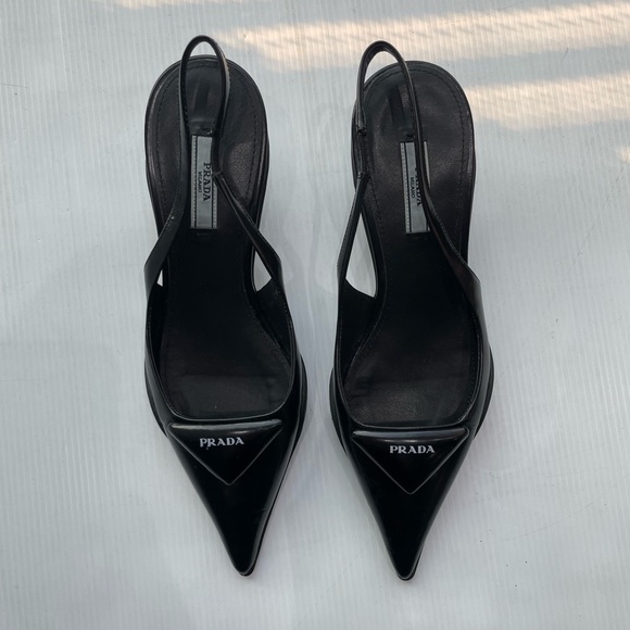 Prada Slingback Kitten Heels - 36 - Picture 2 of 10